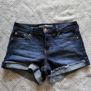 CELEBRITY PINK The Honey Rolled Cuff Hem Jean Shorts 1/25